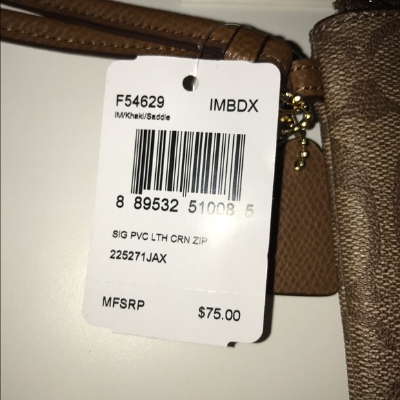 NWT COACH SMALL ZIP COIN CASE LEATHER - Picture 2 of 4