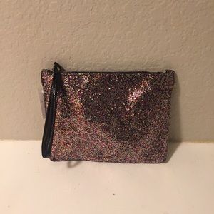 Topshop Glitter Clutch Bag Wristlet