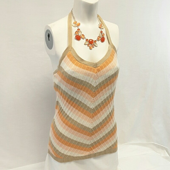 OLD NAVY Tie-neck Rib-knit Halter Top, size Large - Picture 2 of 7