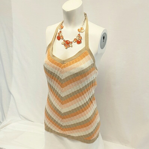 OLD NAVY Tie-neck Rib-knit Halter Top, size Large - Picture 3 of 7