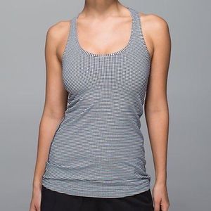 Lululemon black gingham racerback top