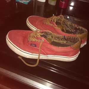 Red vans size 8.0 men's 11.0 women's
