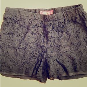 Black lace shorts 🖤