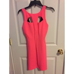 Hot Pink Bodycon Party Dress