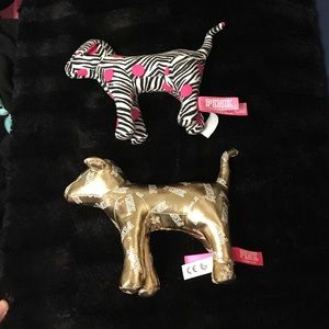 Two PINK Victoria's Secret dogs