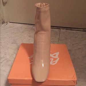 Nude Perspex Boots