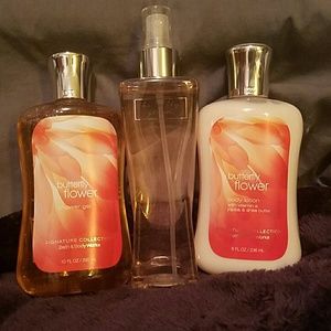 Bath and body works Butterfly Flower set