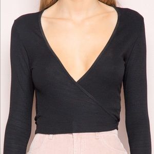 Black wrap top