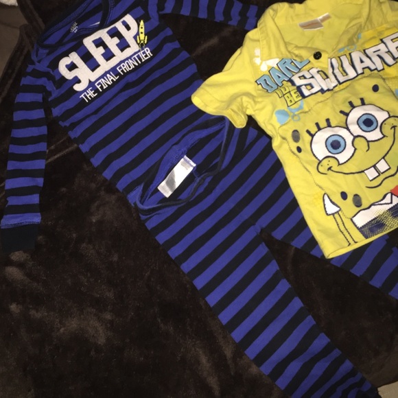 Carters 3t pajama set and a spongebob shirt - Picture 2 of 4