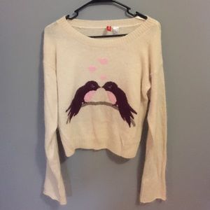 Soft, love bird sweater