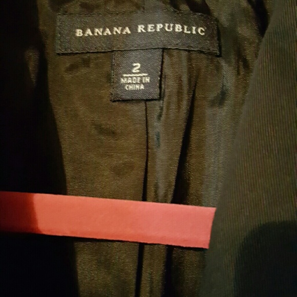 Banana Republic Navy Blazer Size 2 - Picture 3 of 4