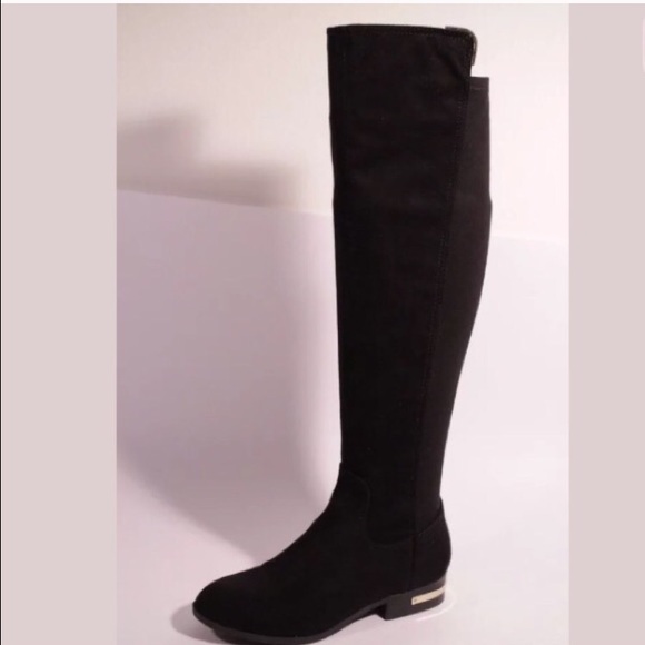 Marc Fisher suede knee high stretch boot