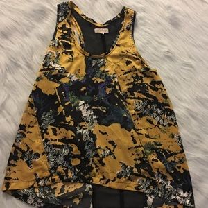 Small silence & noise yellow tank top blouse UO