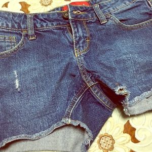 Denim shorts