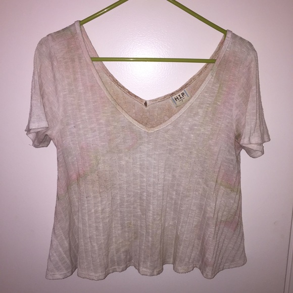 Purposeful slight tie-dye shirt