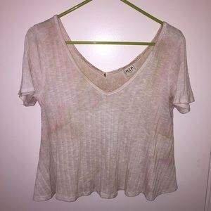 Purposeful slight tie-dye shirt