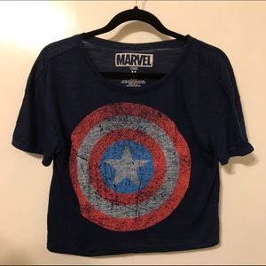 Marvel Captain America Crop Top