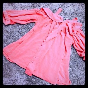 Cute coral blouse