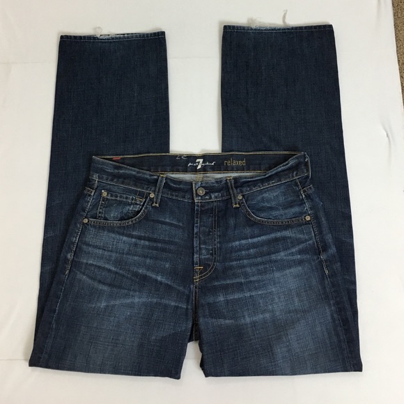 7 For All Mankind Other - Men 7fam relax dark wash straight leg size 34
