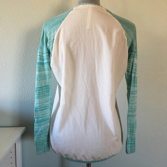 ✨Kensie Blue Sweater with Sheer Accents - Picture 2 of 4