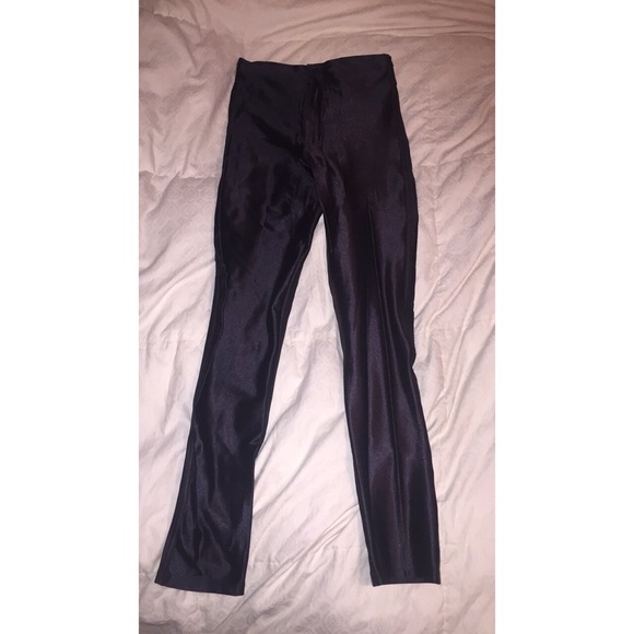 Black American Apparel High-waisted disco pant