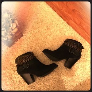Black booties 5.5