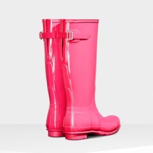ISO Pink Adjustable Hunter Boots 7
