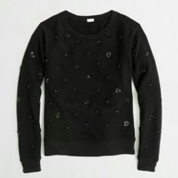 J. Crew Beaded Sweatshirt