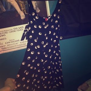 H&M yin yang skater dress