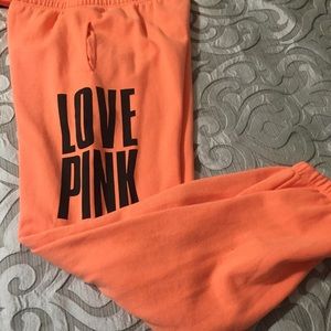 Orange joggers. Small. Matches ombré bling jacket