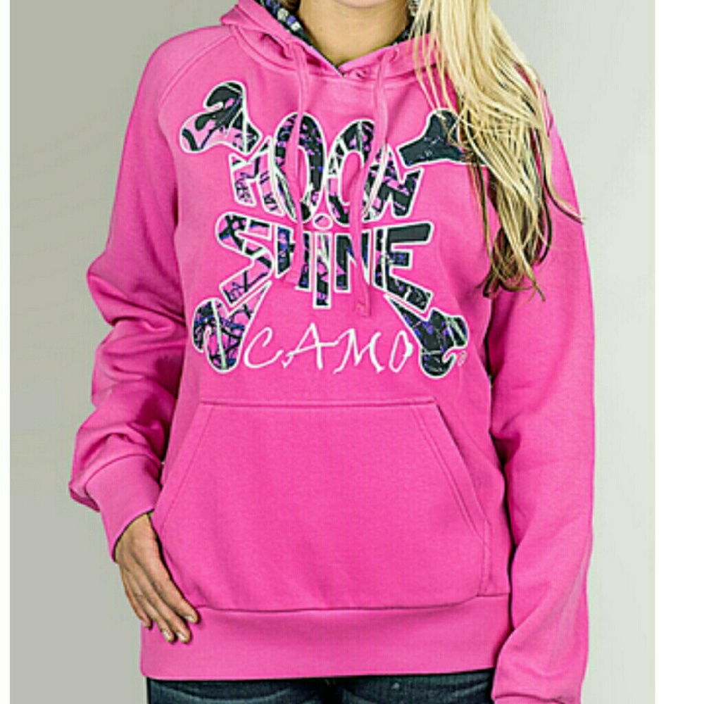 💝XL Muddy girl pink camo hoodie