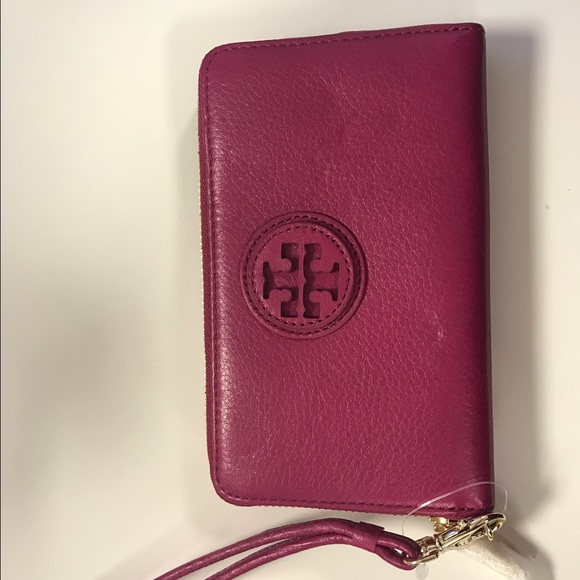 Never used pink Tory Burch wristlet