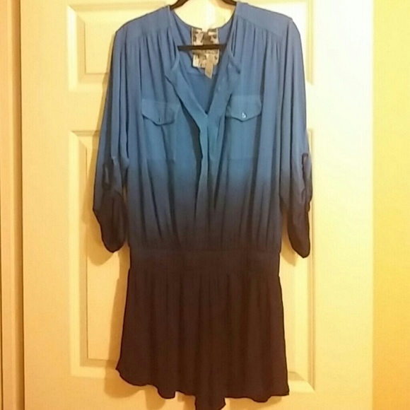 Nwt Hombre 3/4 sleeve short romper