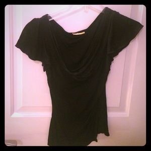 Catherine Malandrino black silky top