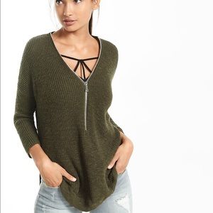 *REDUCED* Express Front Zip Sweater