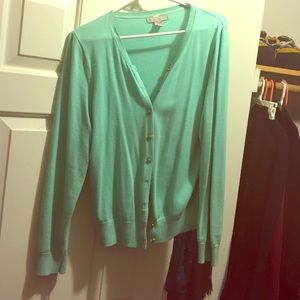 XL Mint Banana Republic Cadigan