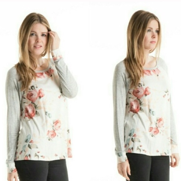 Spring Vintage Floral Print Top - Picture 3 of 4