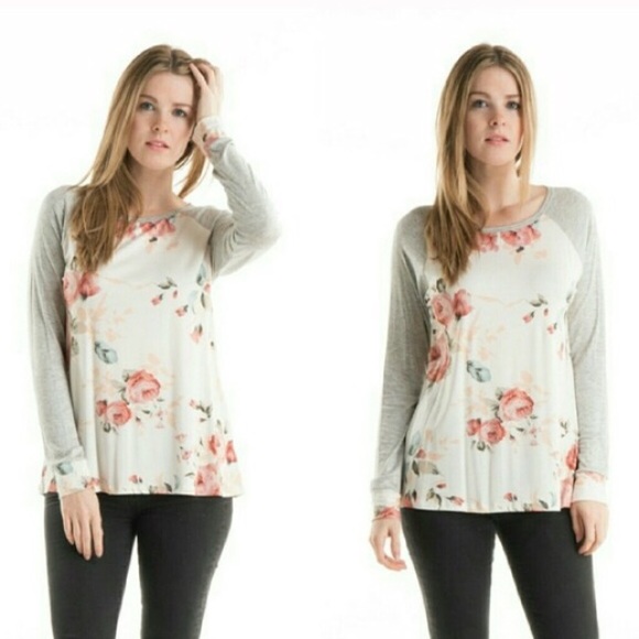 Spring Vintage Floral Print Top - Picture 4 of 4