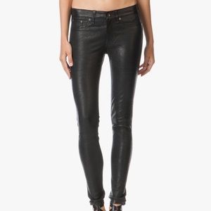 Rag & bone 100% lamb leather pants size 27