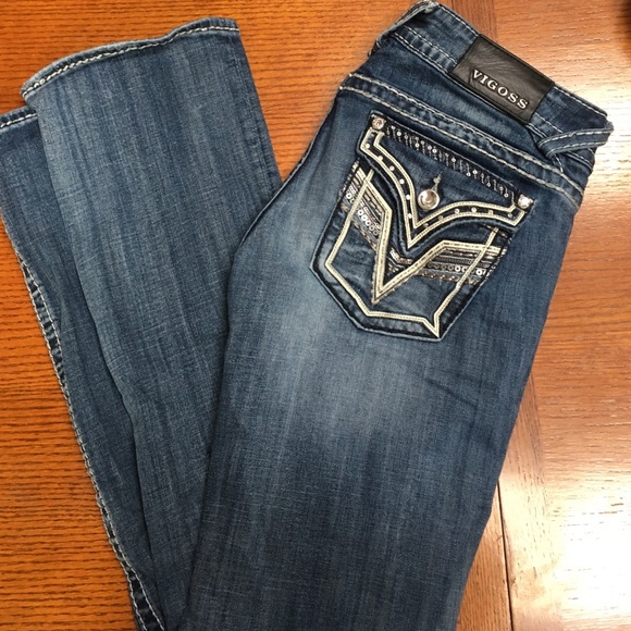 Vigoss Boot Cut Embellished Jeans