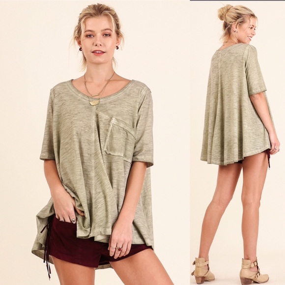 ❣LAST-S❣️ Burnout Oversized Loose Boho Tee Top - Picture 2 of 3