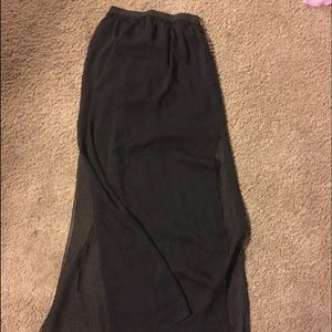 Black maxi skirt