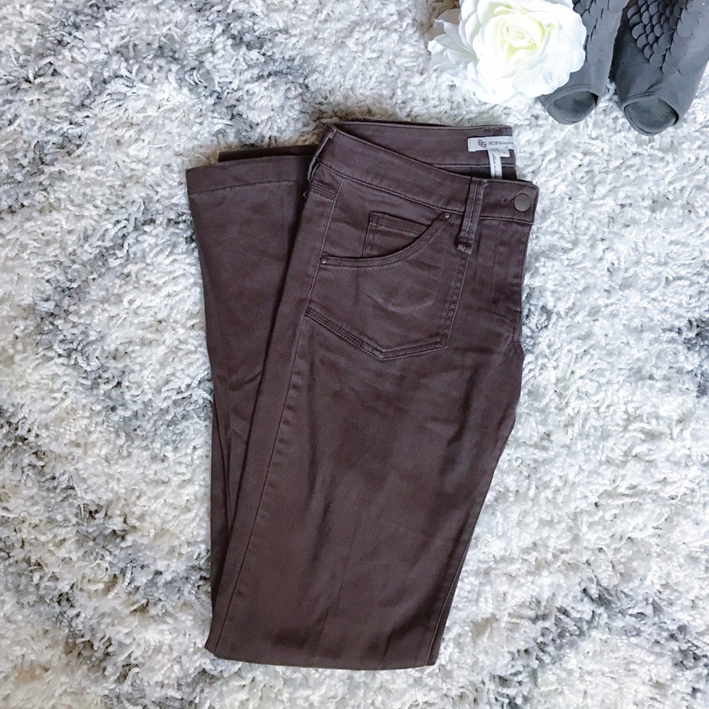 BCBGeneration Chocolate Brown Denim Pants