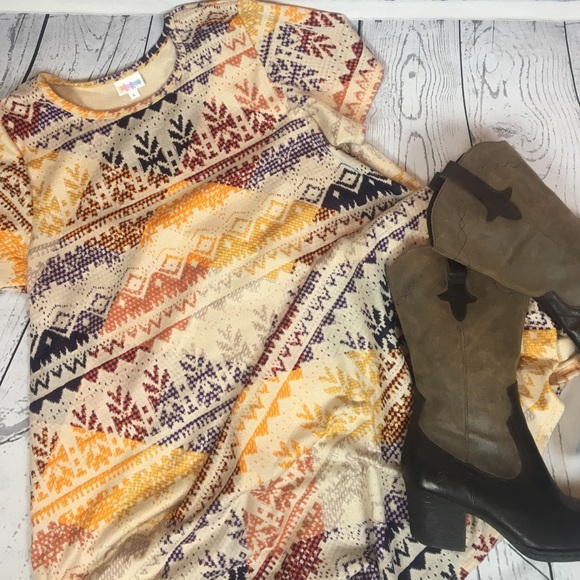 LuLaRoe Dresses & Skirts - 🔥 Lularoe AZTEC Carly HTF Unicorn Tunic Dress L