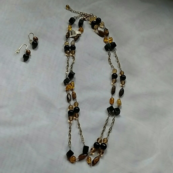 NWT 925 GF 42" Semi-Precious Gemstone necklace