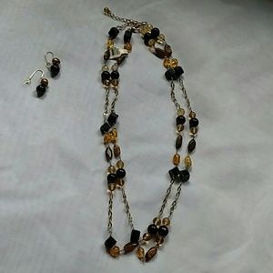 NWT 925 GF 42" Semi-Precious Gemstone necklace