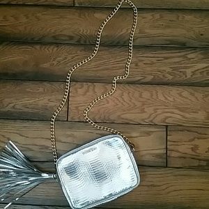 Victoria secret silver crossbody