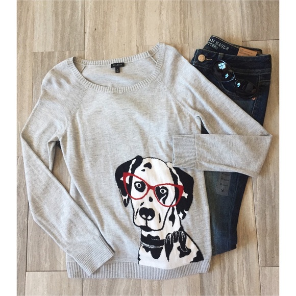 Talbots Sweaters - Talbots Intarsia Dalmation Sweater