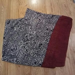 Big Mayan Tribal Design Scarf