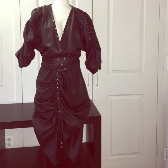 SAINT CHIC Dresses & Skirts - Vintage leather biker dress.